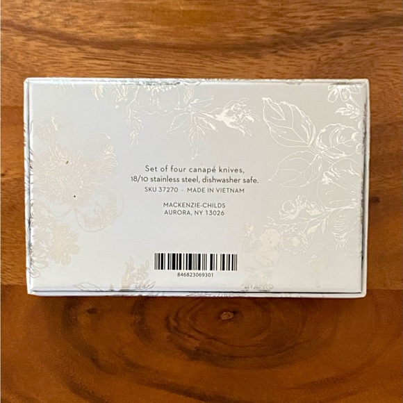 MacKenzie-Childs Check Four-Piece Canapé Knife Set ✨NWT✨ - Picture 6 of 6